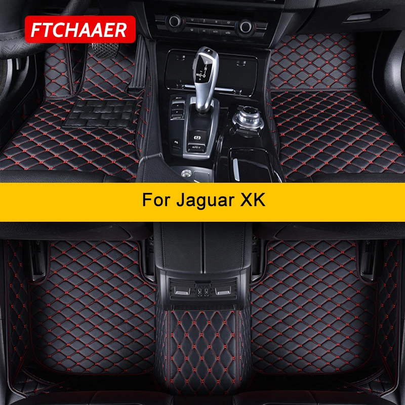 

FTCHAAER Custom Car Floor Mats For Jaguar XK 2006-2015 Auto Carpets Foot Coche Accessorie