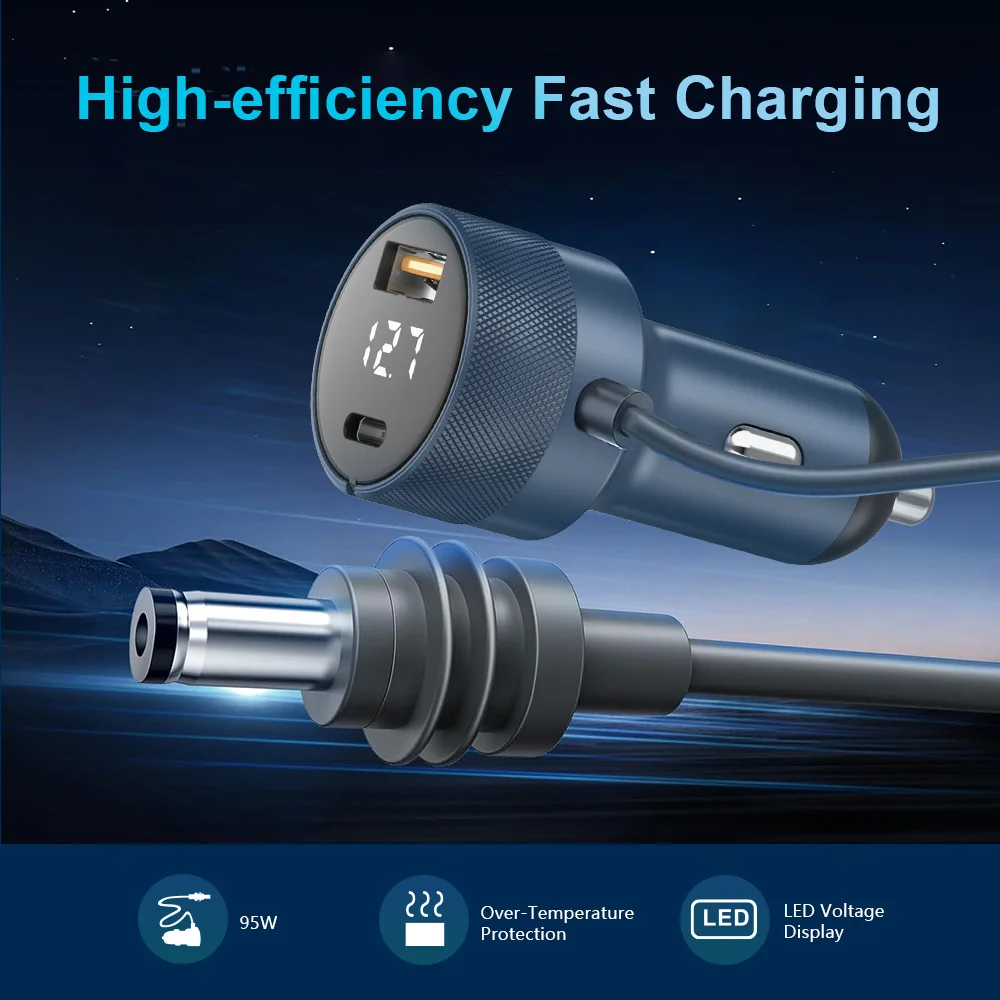5M For Starlink MINI To DC Cable Car Charger Power Cord For SPX Outdoor Boat 12V 24V Cigarette Lighter Interface Adapter 18AWG
