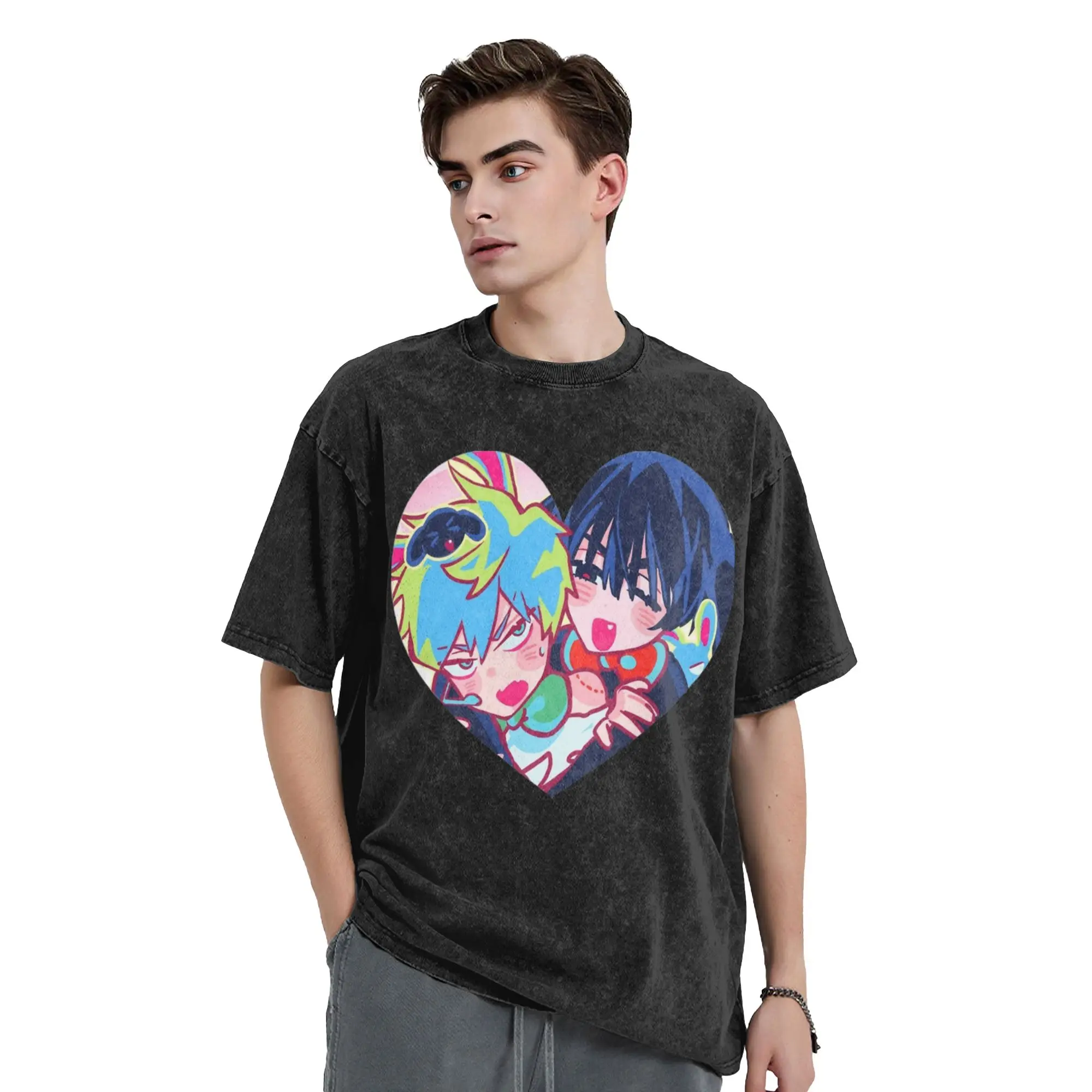 Aliens Stages Till X Ivan Washed T Shirts Streetwear Vintage T-Shirt  Tee Shirt Men Women Short Sleeve Oversize Graphic Printed