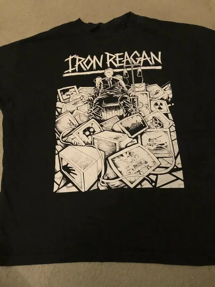 

Iron-Reagan Band Cotton Black Unisex All Size S to 5XL