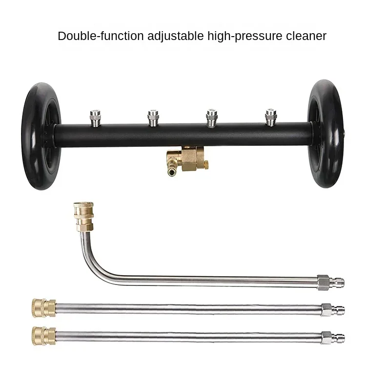 Durable 16inch Pressure Undercarriage Car Wash Water Broom Attachments Under Body Cleaning Chassis Washer Fan Nozzle Auto tools