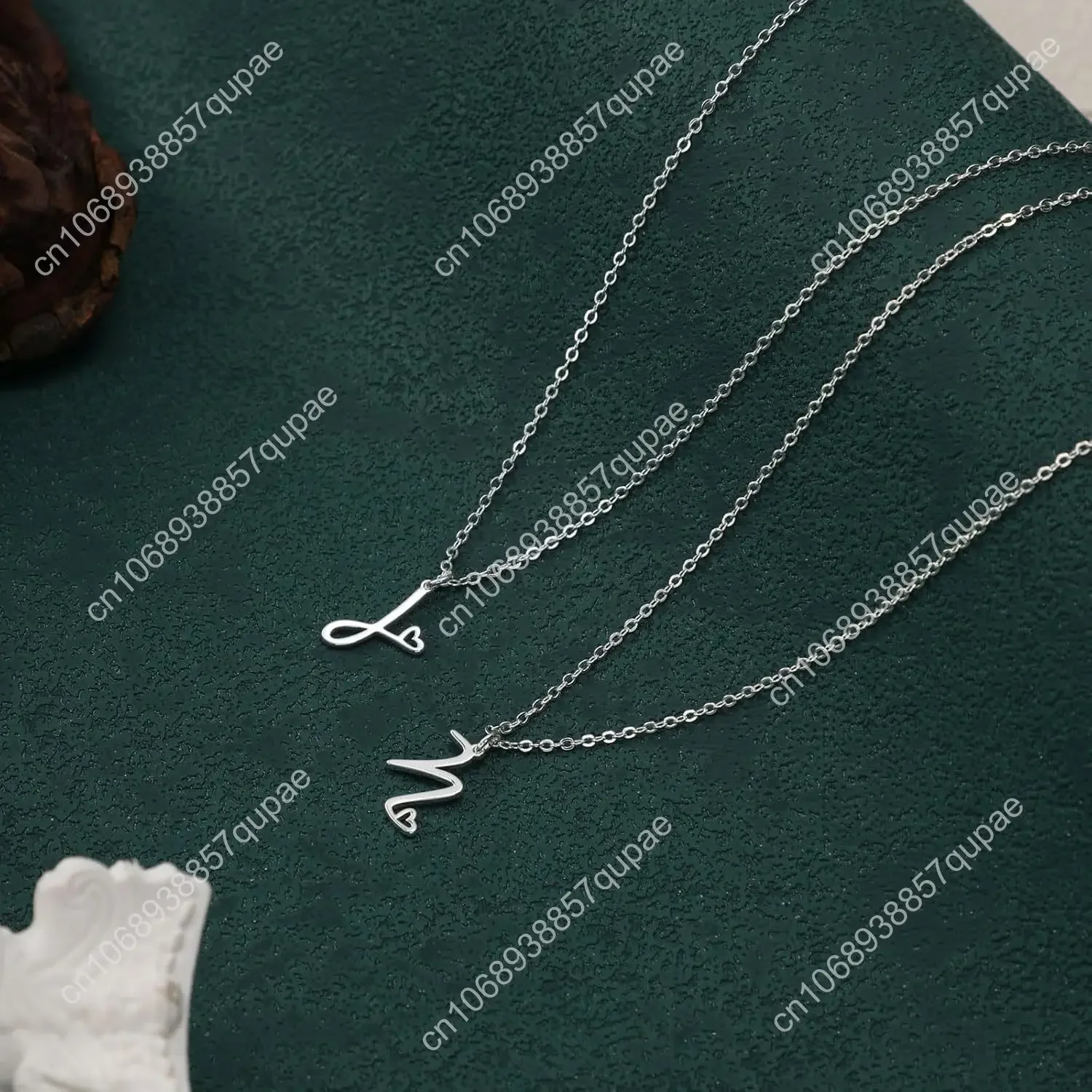 Начальные ожерелья для женщин, изящное ожерелье с подвеской в виде буквы из 14-каратного золота/серебра, модные простые милые ожерелья с монограммой имени