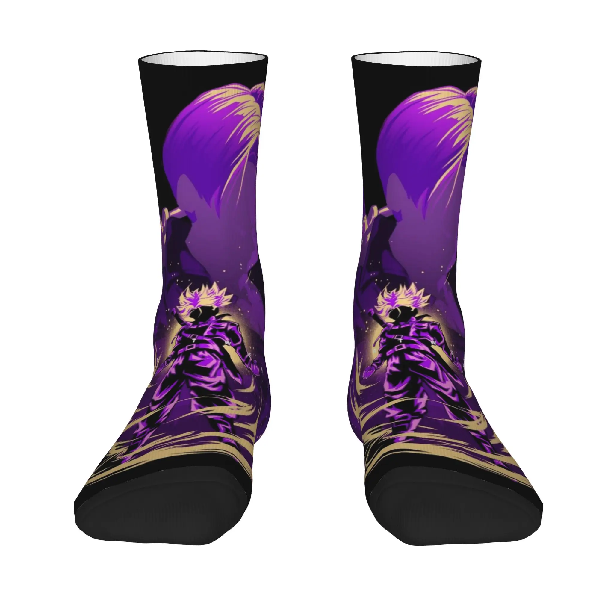 1 Pair Funny Sock Dragon Ball Trunks (12) Hip Hop Seamless Pattern Printed Men Socks Novelty Men's Socks