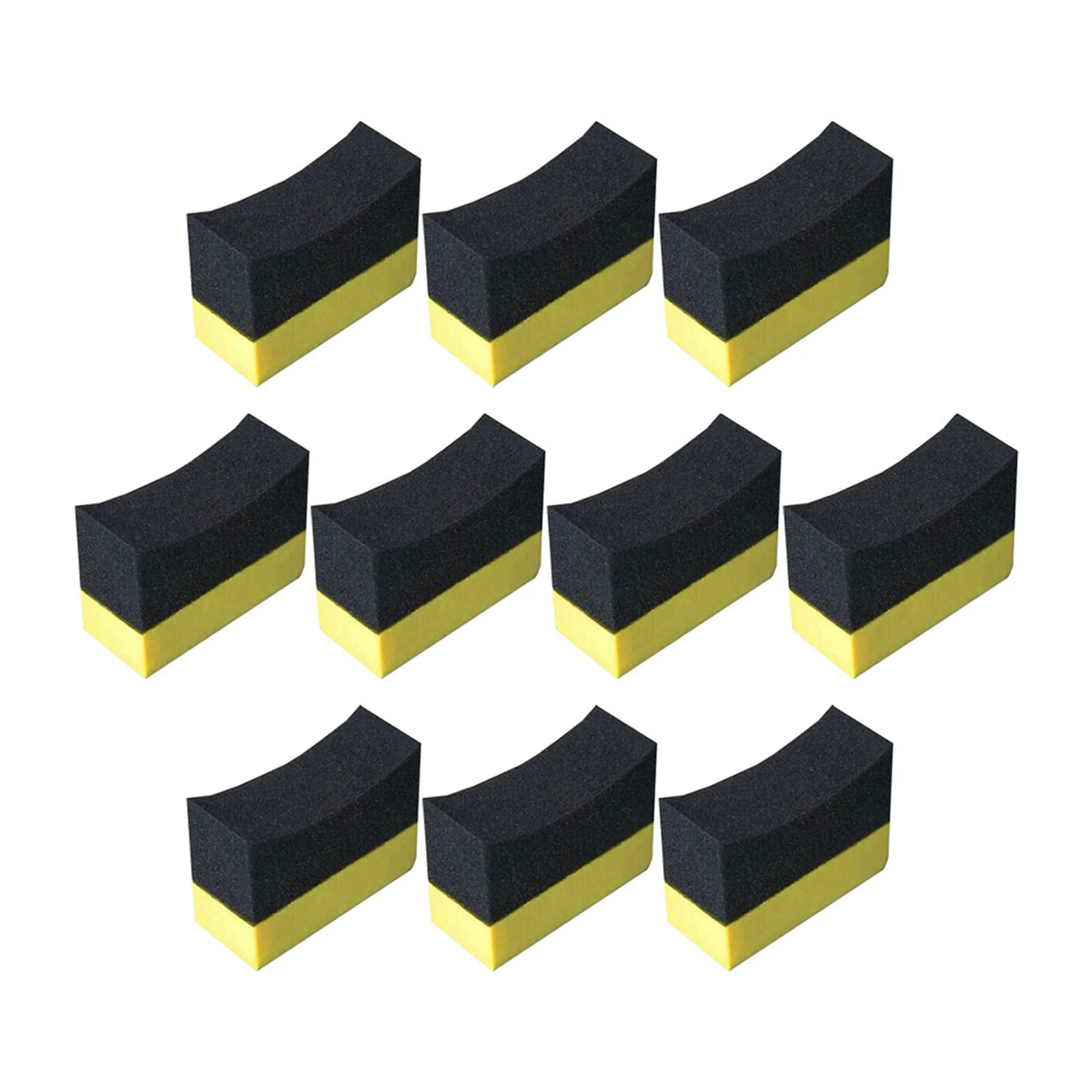 

10Pcs Car Wash Sponge Soft Tactile Surface Non-Scratch Wax Applicator Pad for Tire Dressing and Polishing Use Car Sponge