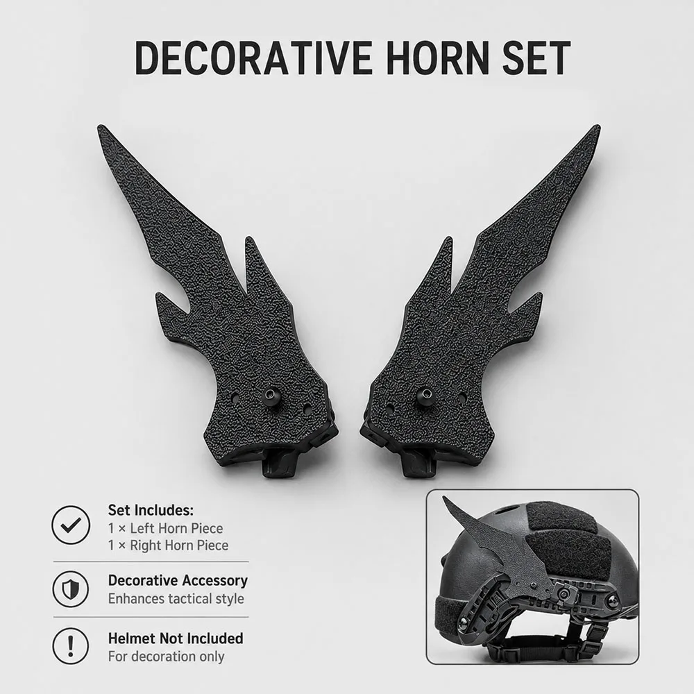 Tactical Helmet Decorative Set Modular Side Rail Mount Kit for FAST Helmet Airsoft CS Game Outdoor Training Cosplay Accessories