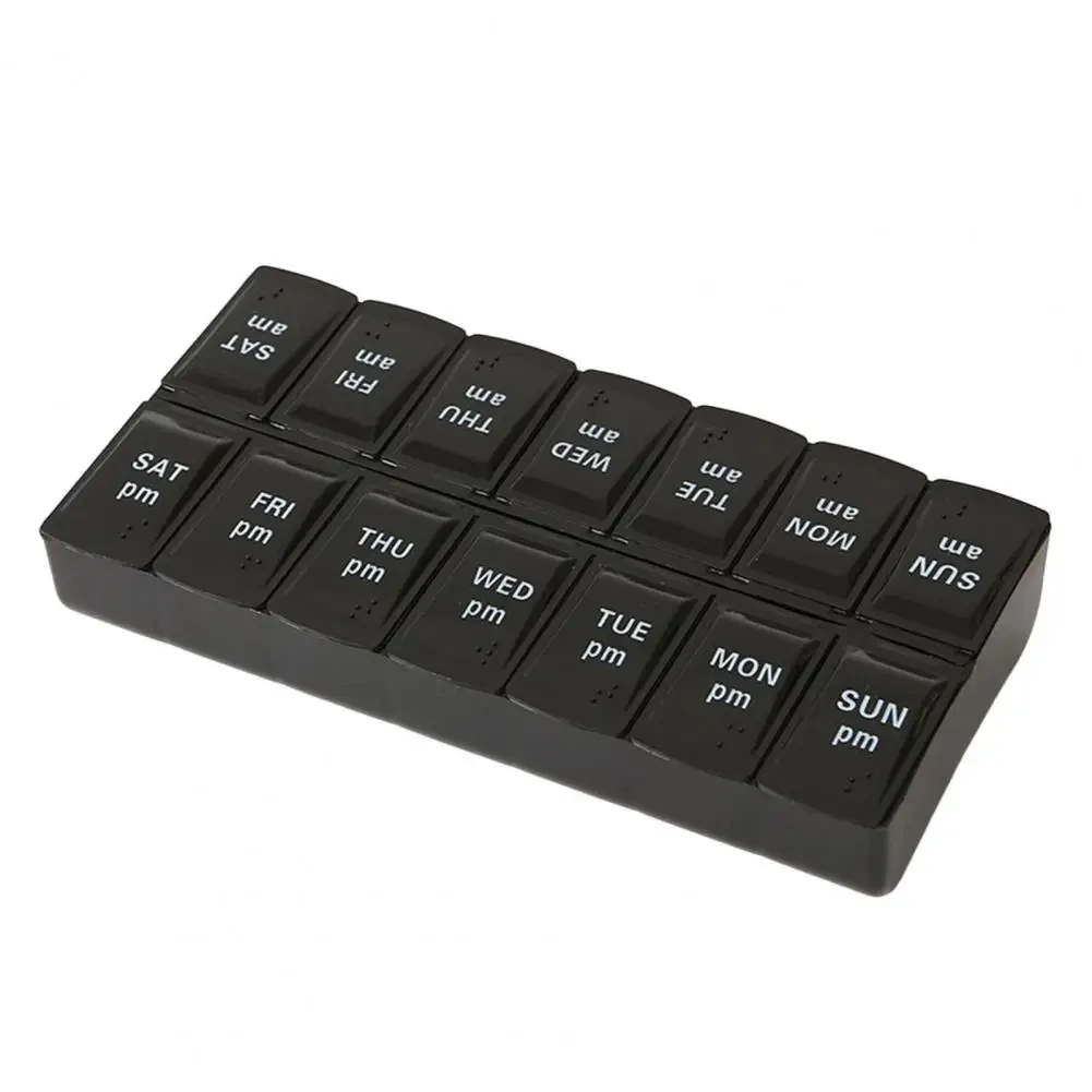 Portable Pill Storage Box 7 Days Medicine Box Weekly Tablet Holder Storage Organizer Container Case Pill Box Splitters