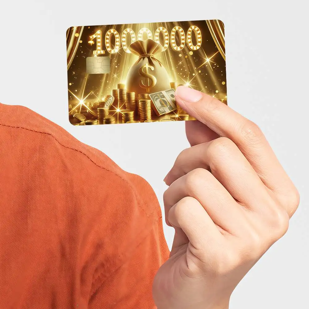 Money Lure Credit Card Debit Card Waterproof Sticker Bank Bus Card Protective Film Sticker