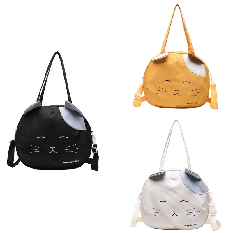 Dames Bag Japanse stijl schoudertas Leuke cartoon katten Crossbody tas