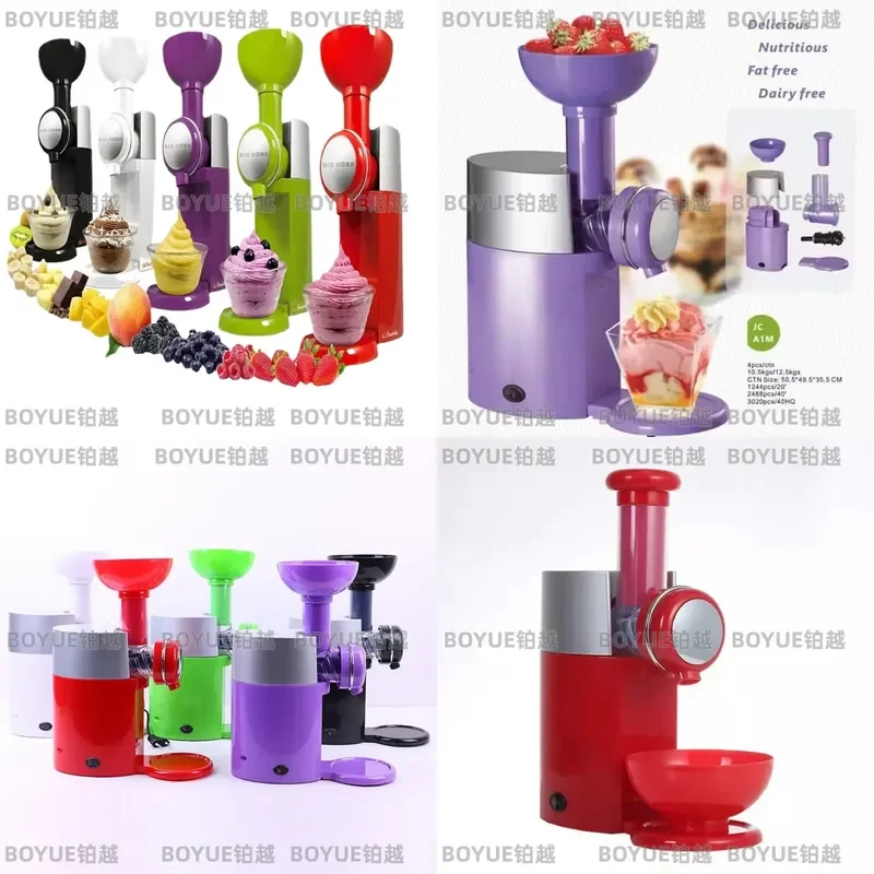 Household Kitchen Ice Cream Machine DIY Making Fruit Cone Frozen Dessert Maker Homemade Summer Heat Relief Popsicles