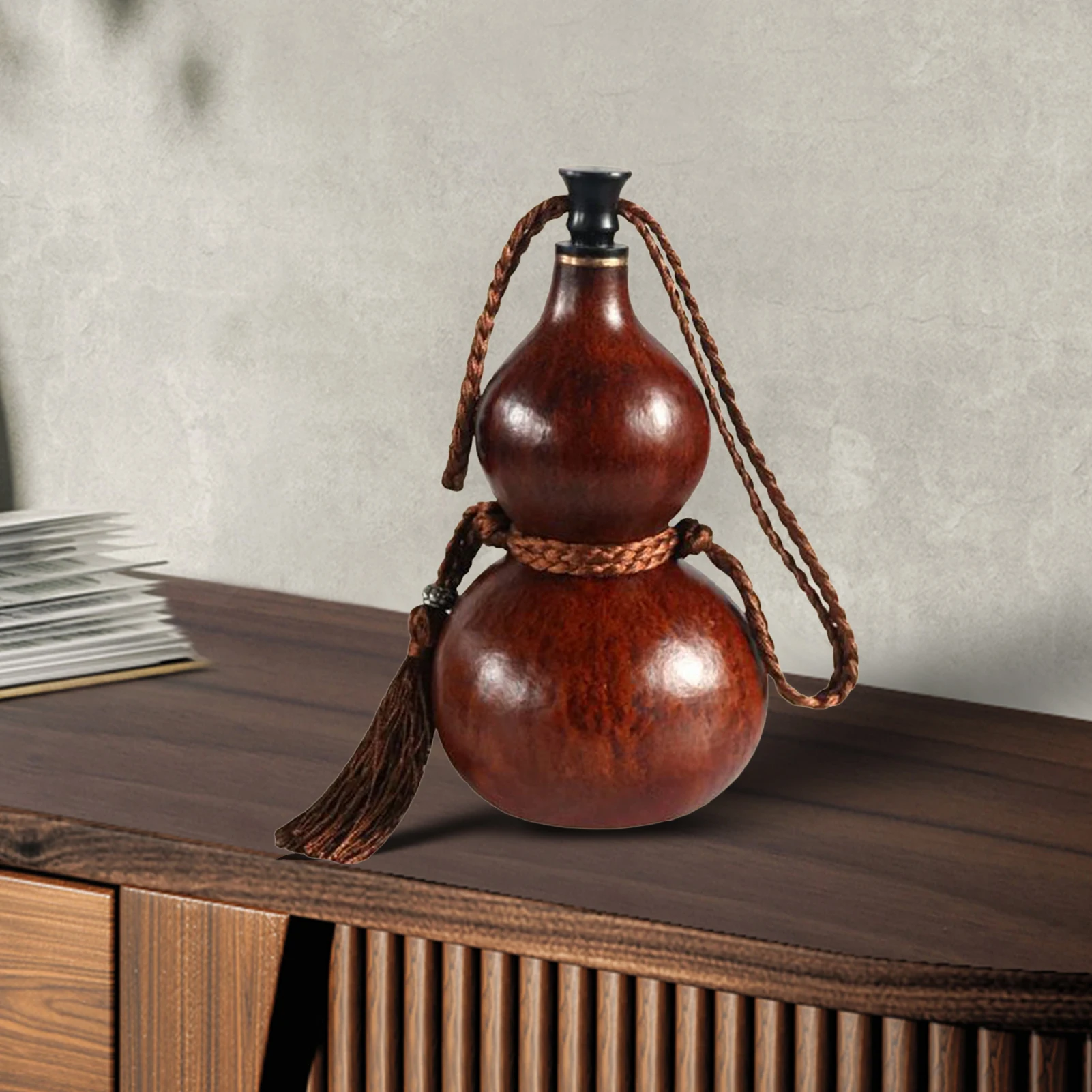 

Китайская бутылка для воды в виде тыквы в стиле ретро, 150 мл, большая емкость, бутылка для вина, креативный прочный контейнер для напитков из тыквы