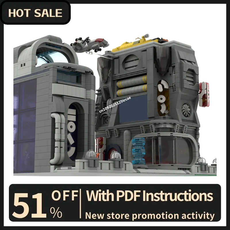 

Новинка, 5143 шт., знаменитый звездный боевой фильм, Moc, развлекательный район, модель строительных блоков, креативные идеи «сделай сам», детские игрушки, подарок на день рождения