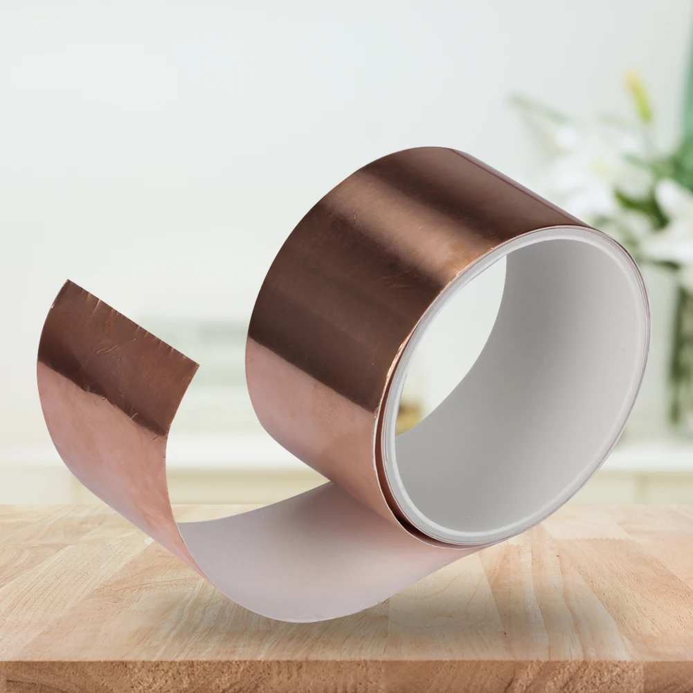 Adhesive Conductive Single Side Repair Tape Copper Foil Tape EMI Shielding Heat Cold Resistant Eliminate Electromagnetic