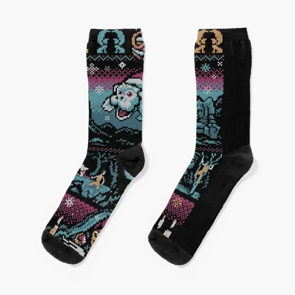 Neverending Christmas Socks anime cycling Men Socks Women's