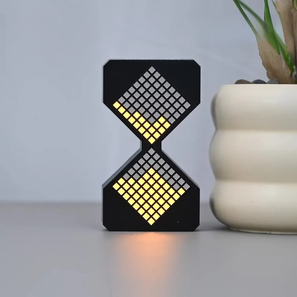 Gravity Sensing Electronic Hourglass DIY High Tech Gift Creative Desktop Ornament Toy Stress Relieving Creative Gift