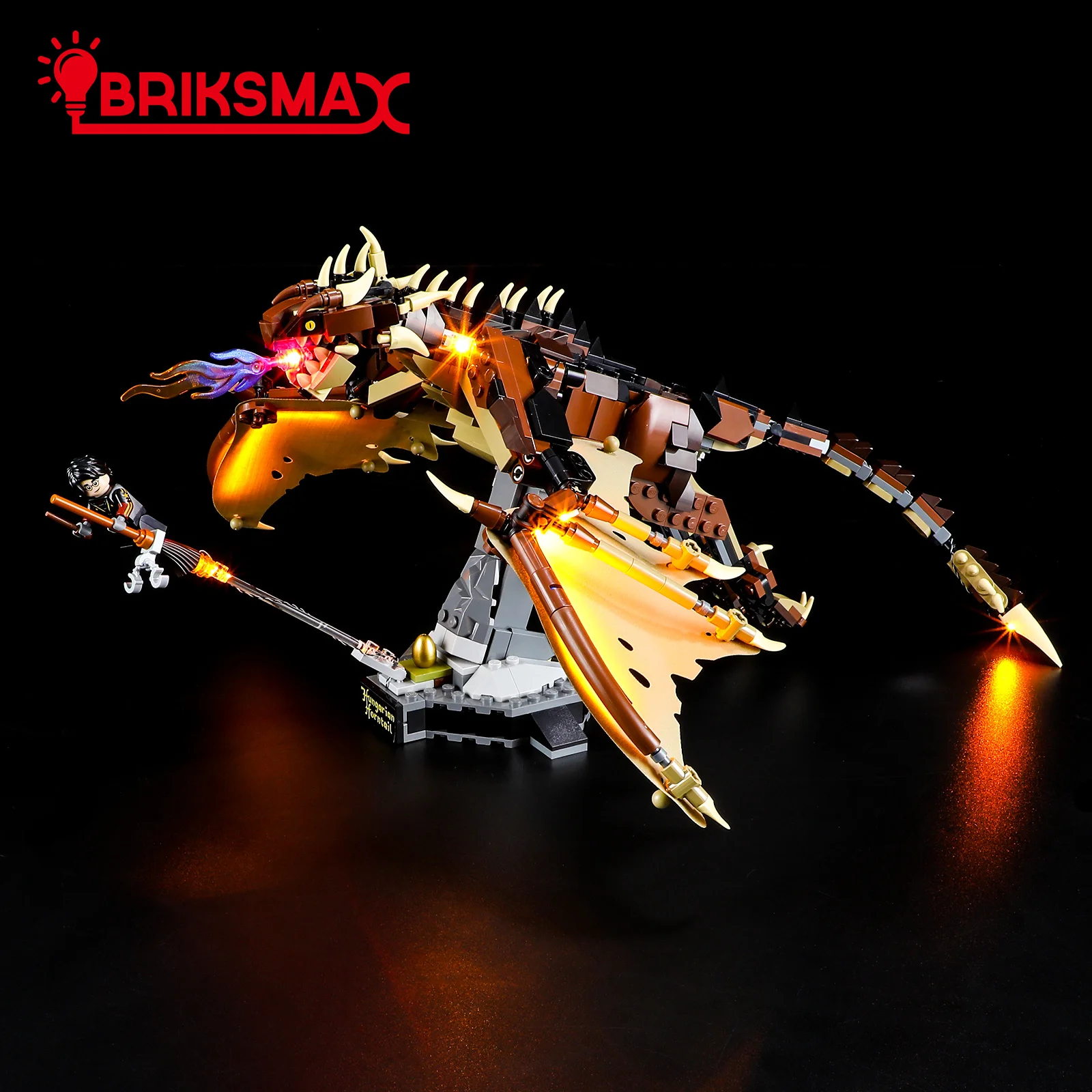 

BriksMax LED Light Kit for 76406 Hungarian Horntail Dragon Building Blocks Set (NOT Include the Model) Toys for Children