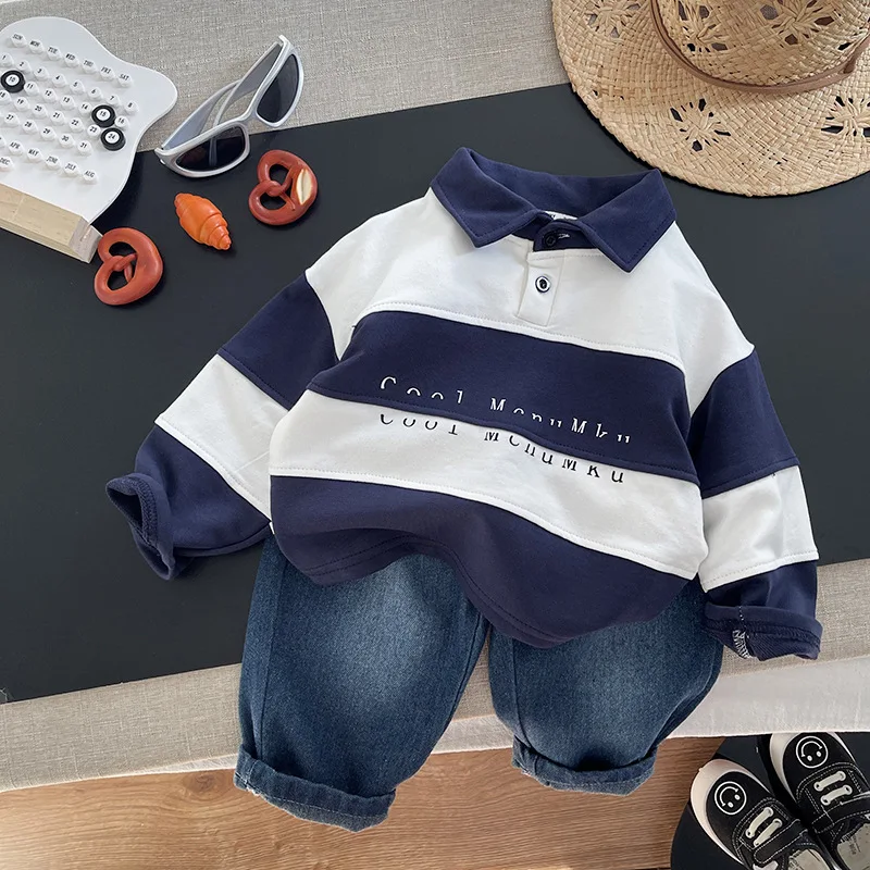 New Spring Autumn Baby Boys Clothes Suit Children Boys Casual Striped sweatshirt Pants 2Pcs/Sets Infant Clothing Kids Tracksuits