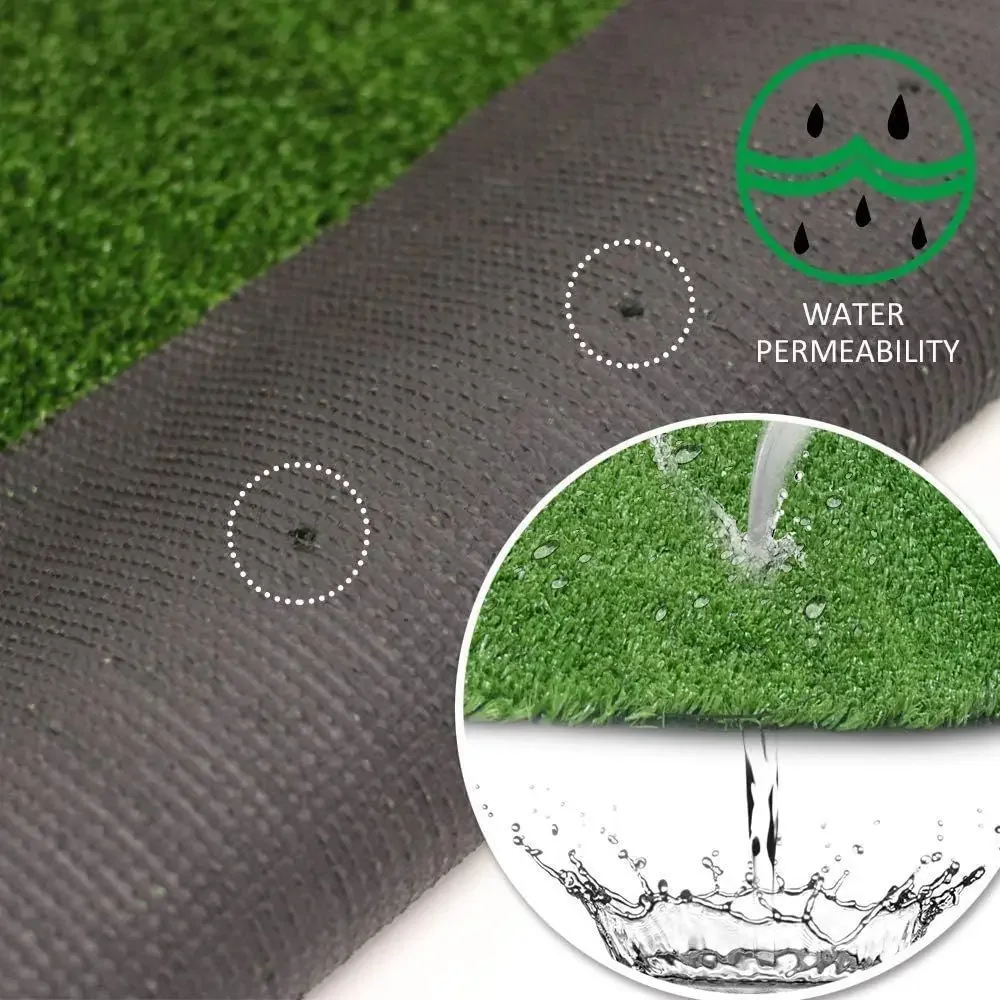 Customizable Artificial Grass Mat for Indoor and Outdoor Use, Ideal for Landscaping and Pet Areas, 8ft x 16ft