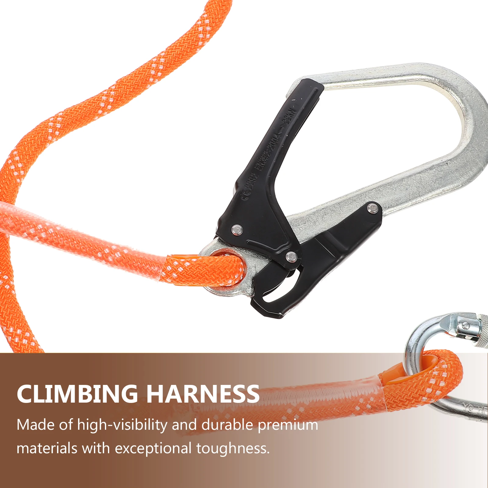 

Safety Climbing Lanyard Sturdy Polypropylene Lightweight Rope Heavy Objects Mountaineering Outdoor Powerful Hooks High Strength