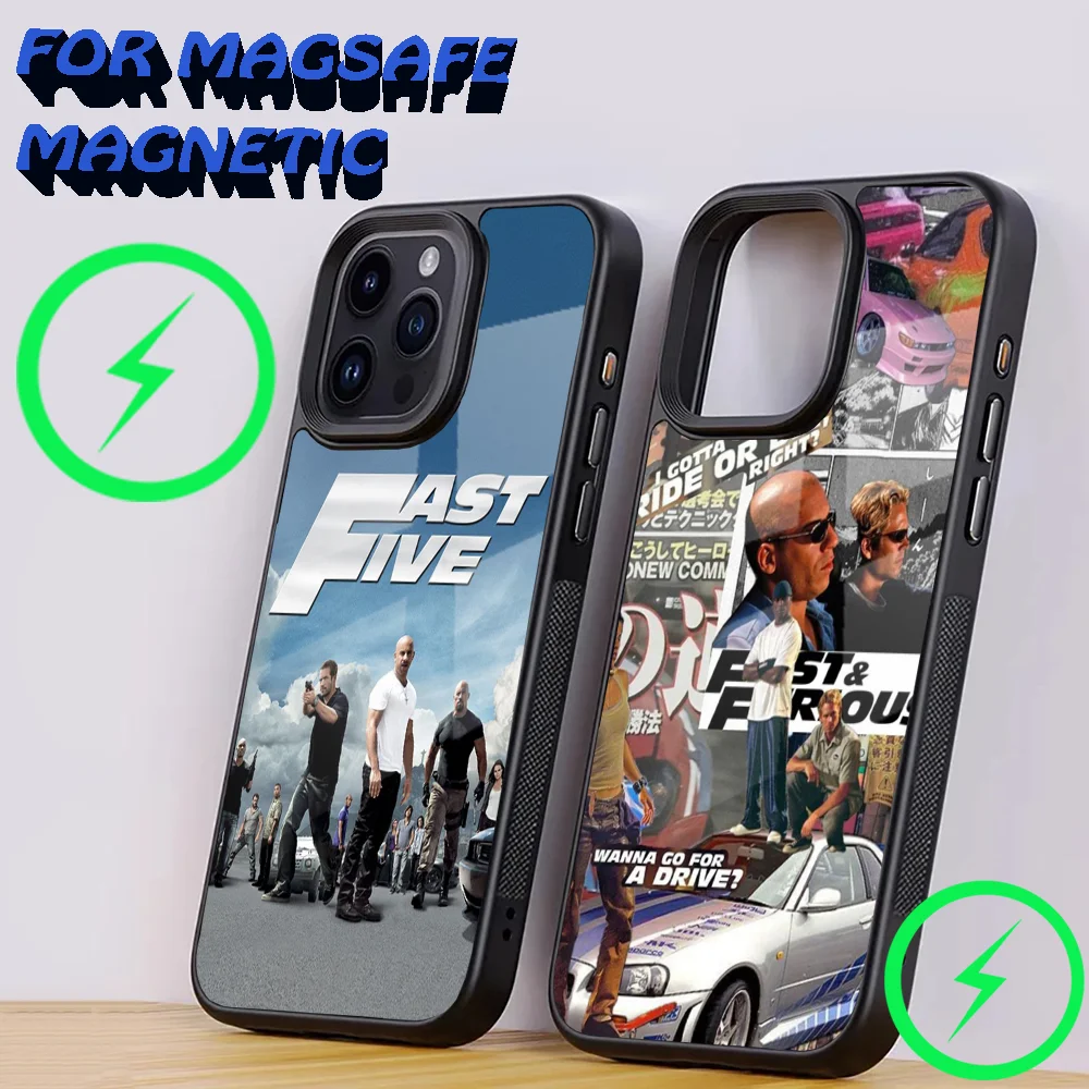 F-Fast And F-Furious Phone Case For iPhone 16,15,14,13,12,11,Plus,Pro,Max Mini Magsafe Magnetic Wireless Charging