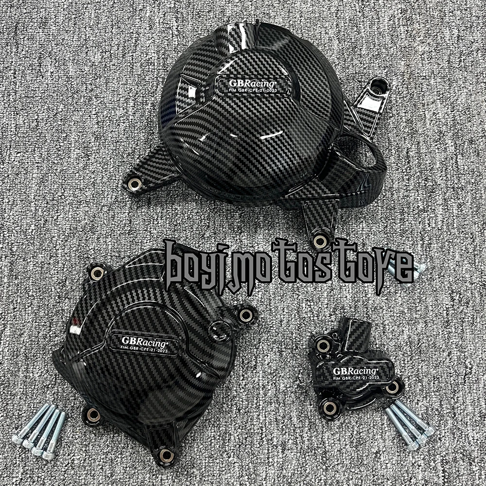 MT-03 2024 Engine Protection For YAMAHA YZF-R3&MT-03 2023-2025 Engine Cover Motorcycle Protection Cover Set Carbon Fiber Texture