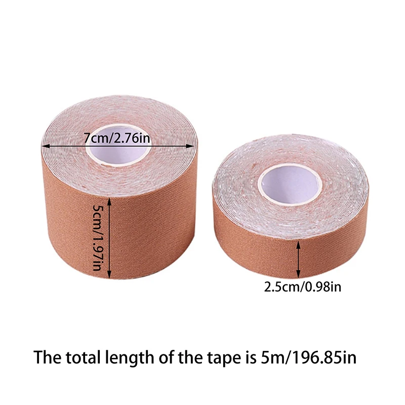 1Pcs 5m Self Adhesive Elastic Tape Nail Art Cover Hidden Stickers For Formal Occasions Breathable Nude Patch Free Cutting