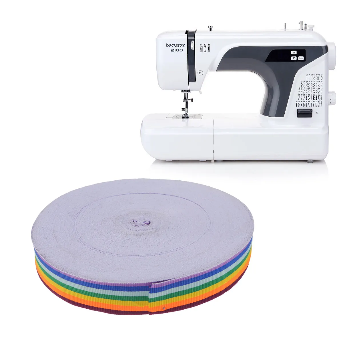 

Рулон цветной полосатой ленты, 45 метров, ширина 2,5 см, из дакрона, мягкая, приятная для кожи, для одежды, домашнего декора, обуви