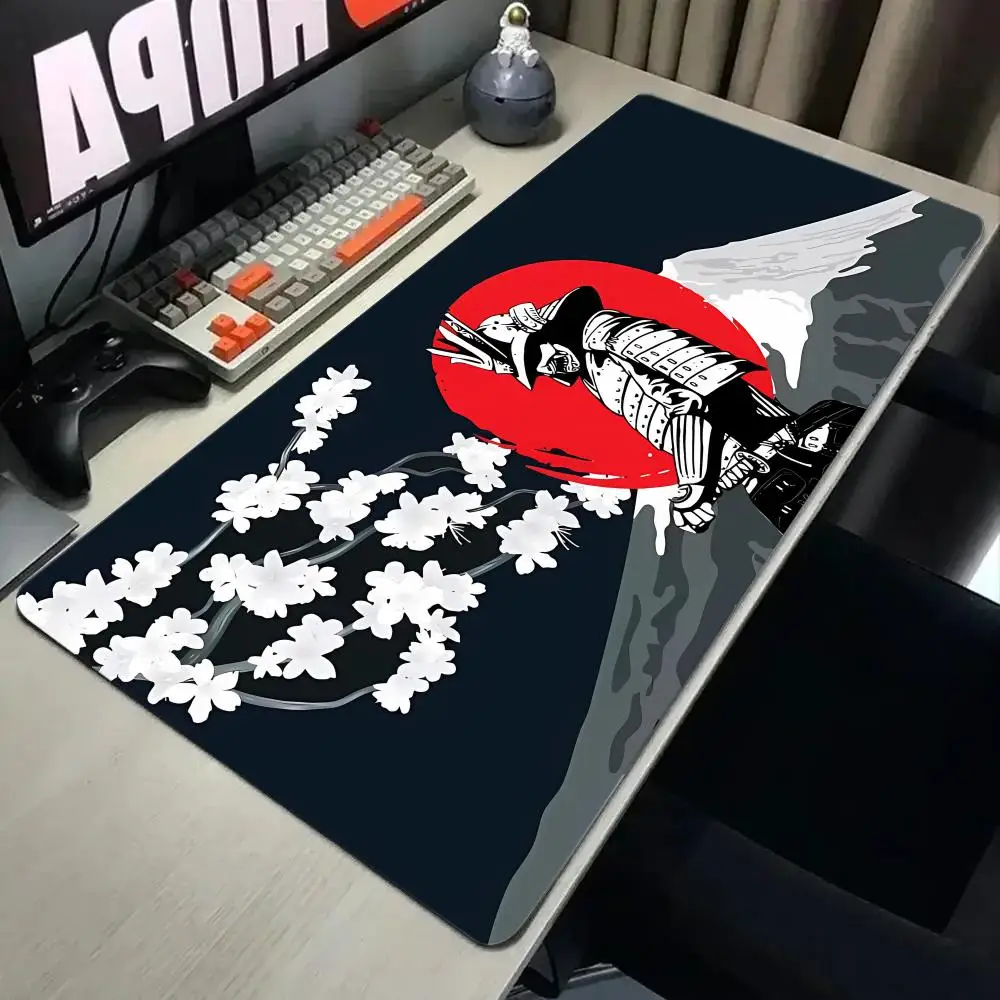 Japanse Samurai Muismat 900X400MM Grote Gaming Muismat Toetsenbord Gamer Rubber Anti-Rimpel Anti-Slip bodem Bureau Mat