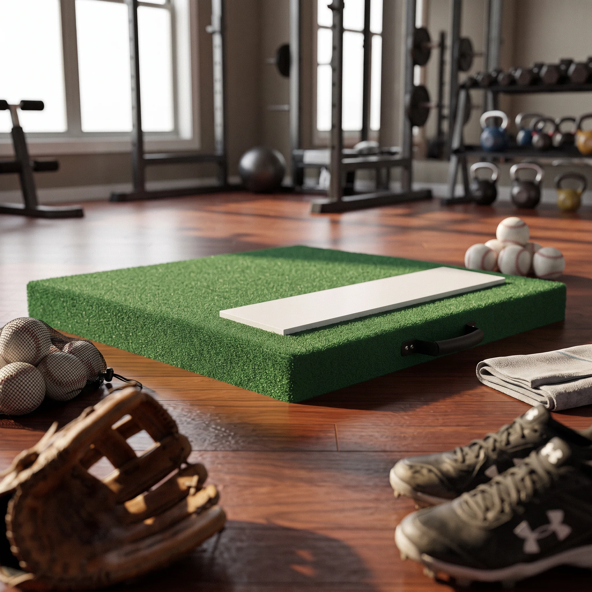 Baseball Pitching Mound Easy to Transport Portable Pitching Mound Anti-Slip Long-Lasting for, Backyard, Indoor Training