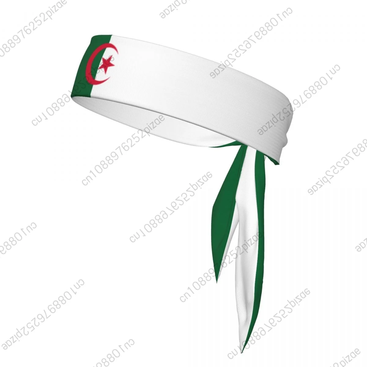

Algeria Tie Headband for Men Women Adjustable Sports Sweatband Head Ties for Yoga Soccer Running Basketball Cycling