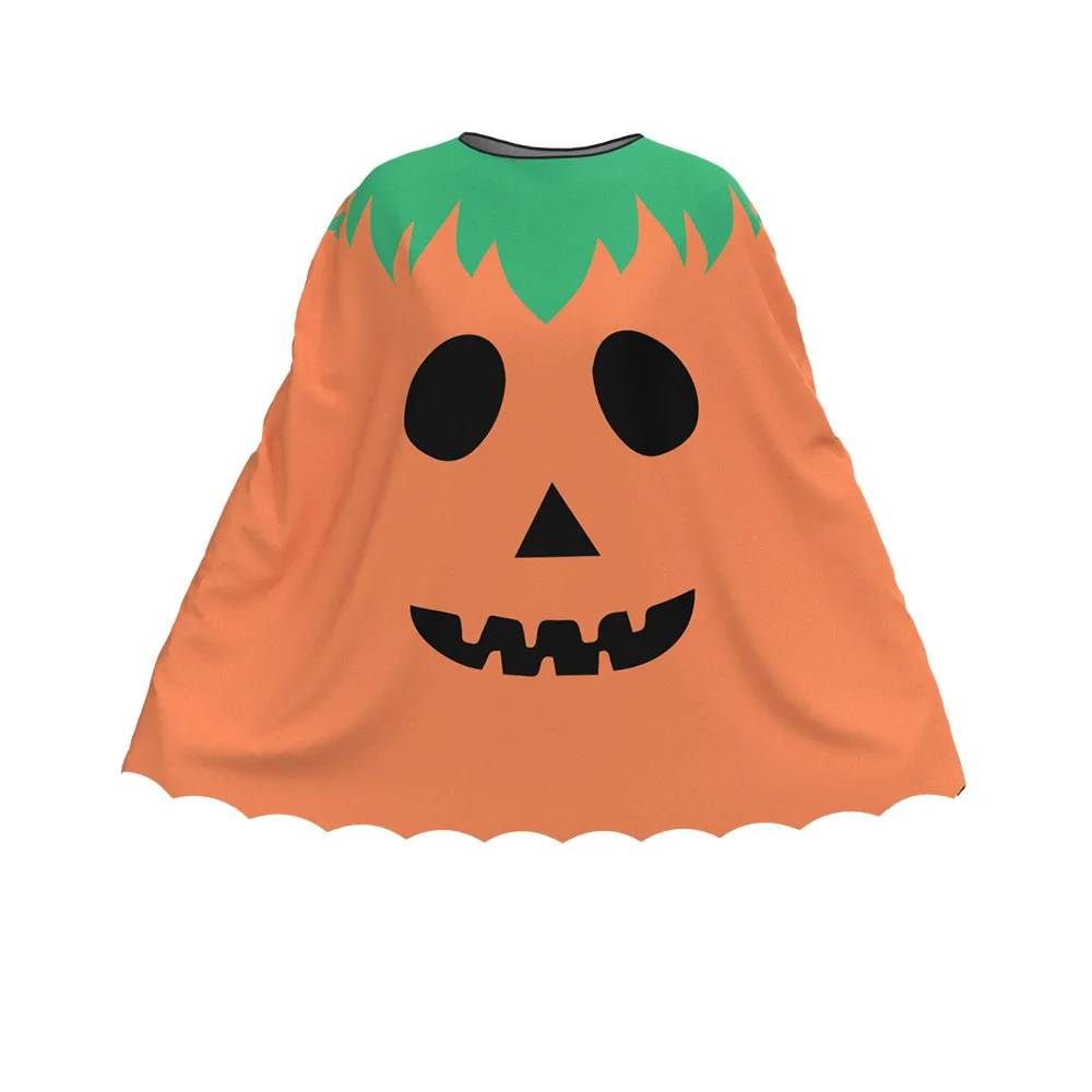 Capa de calabaza de Halloween para mujeres adultas, capa de bruja de calabaza fantasma, capa de juego de rol para fiesta de carnaval, conjunto de disfraces