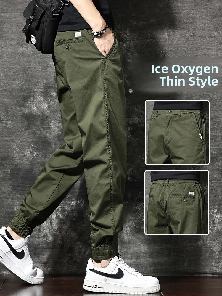 

Military een Casual Pants Men's Autumn New American Heavy Retro Workwear Cuffed Loose Versatile Men's Faion Ci Sle