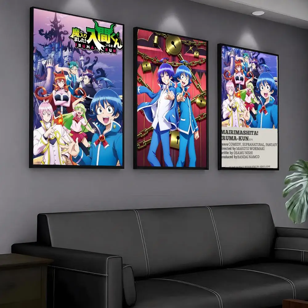 anime W-Welcome to Demon School Iruma-kun-N Painting Calligraphy Artwork for Home Bedroom Office Wall Decoration Gift