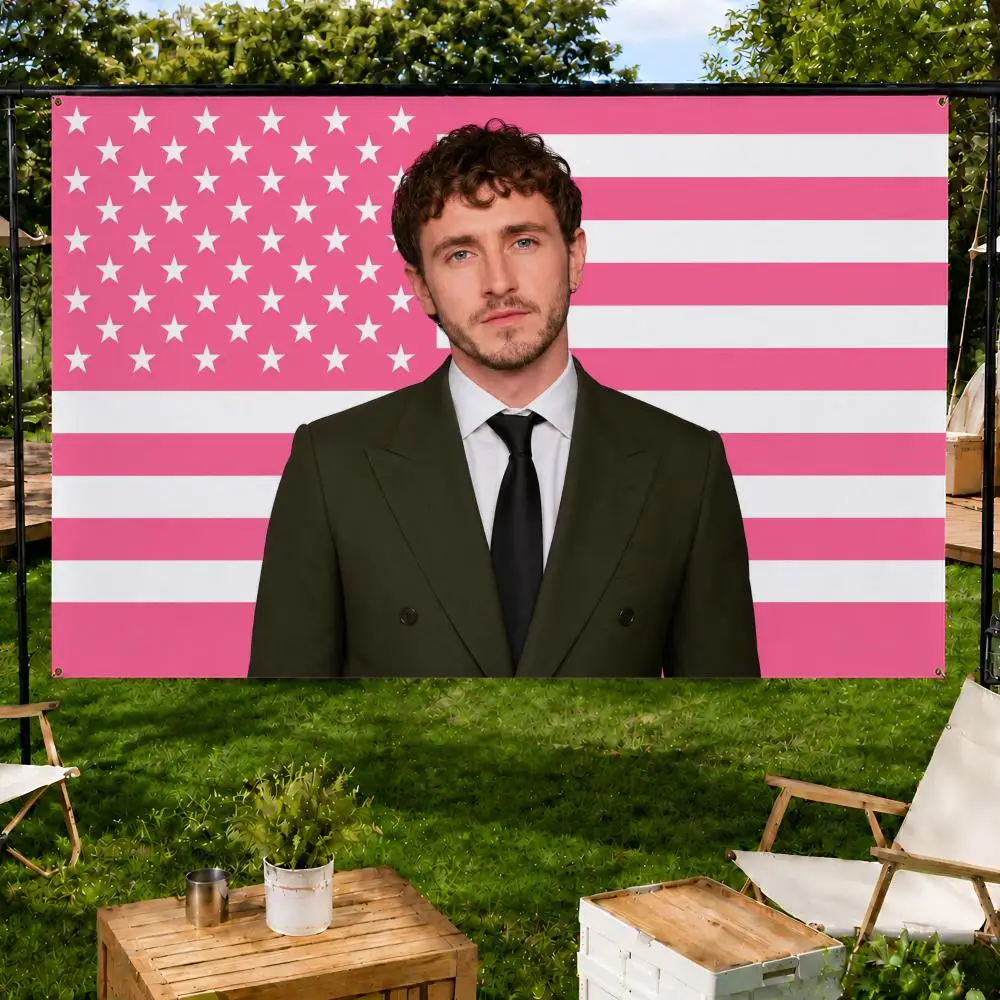 Film P-Paul Mescal Irish Actor Flags Fan support, home, dormitory, wall decoration, outdoor camping, party banners, gifts