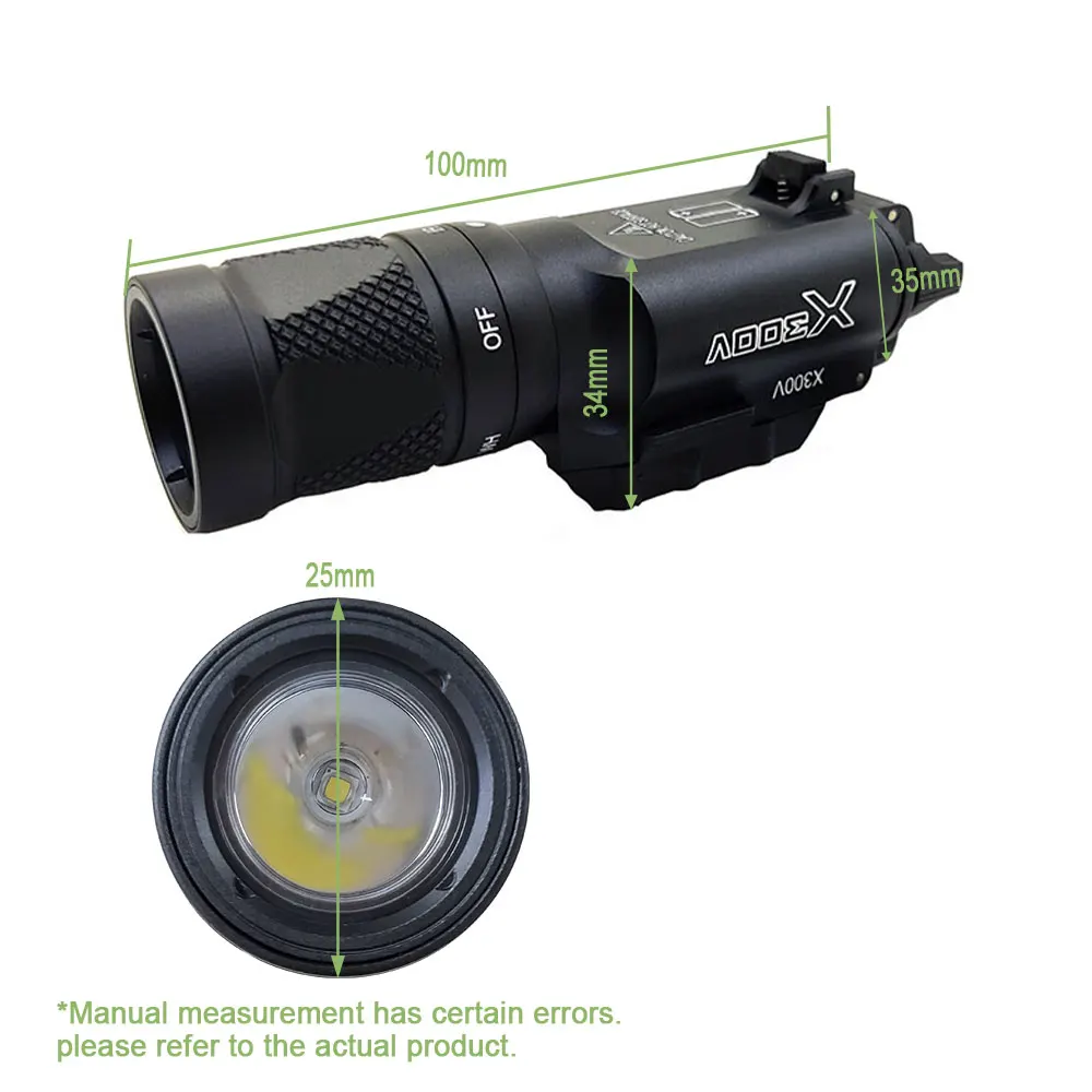 Taktische x300v ir Scout Licht Waffen licht ir Beleuchtung und LED weiße Jagd Lumen x300v Taschenlampe Waffen lichter ﻿