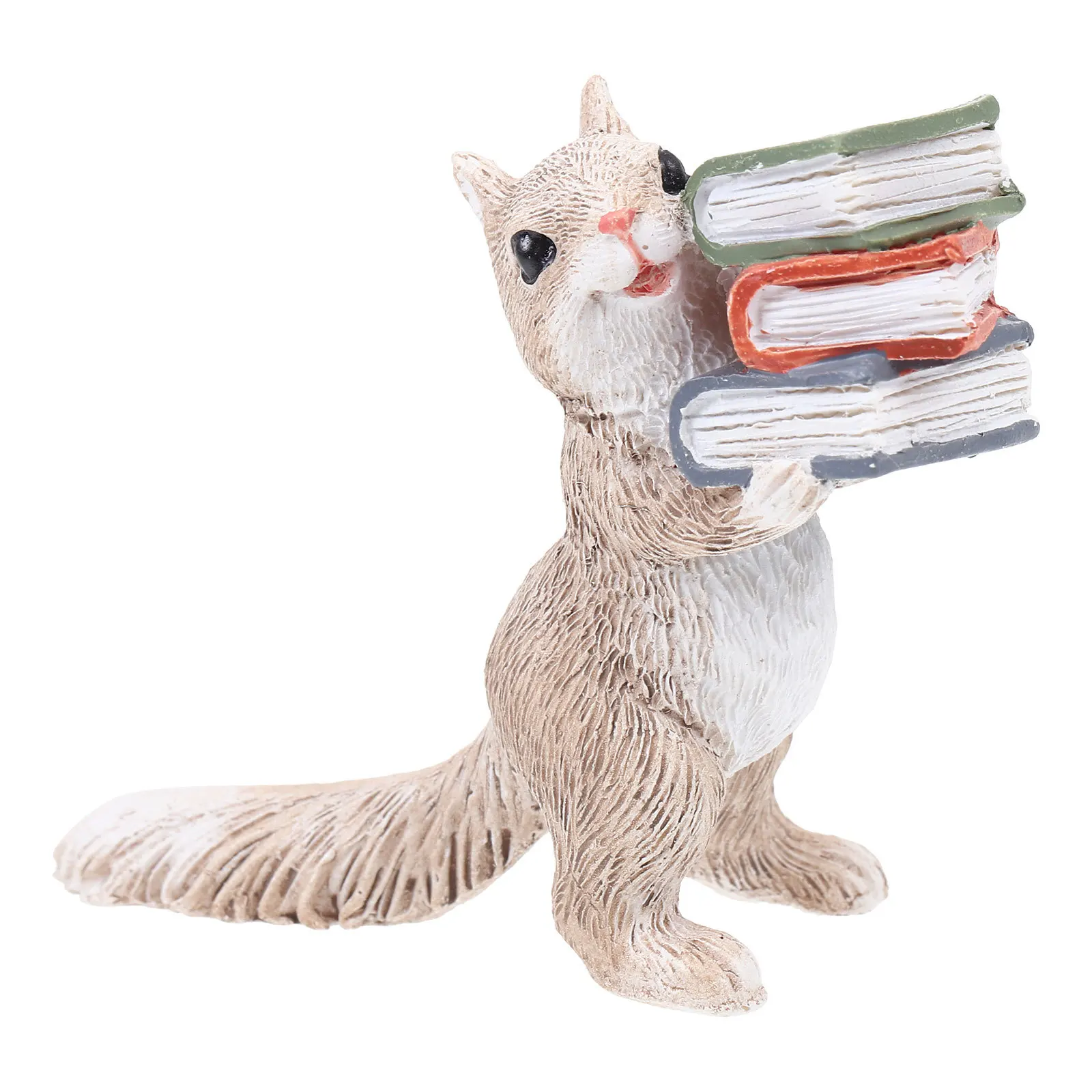 

Resin Squirrel Decor Creative Artistic Resin Sculpture Exquisite Design Garden Desktop Office Home Ornament