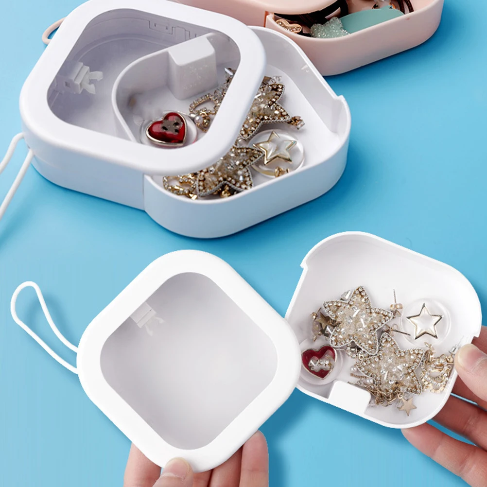 

4pcs Storage Box Hair Tie Organizer Jewelry Holder for Rings Watches Saving Lanyard Design