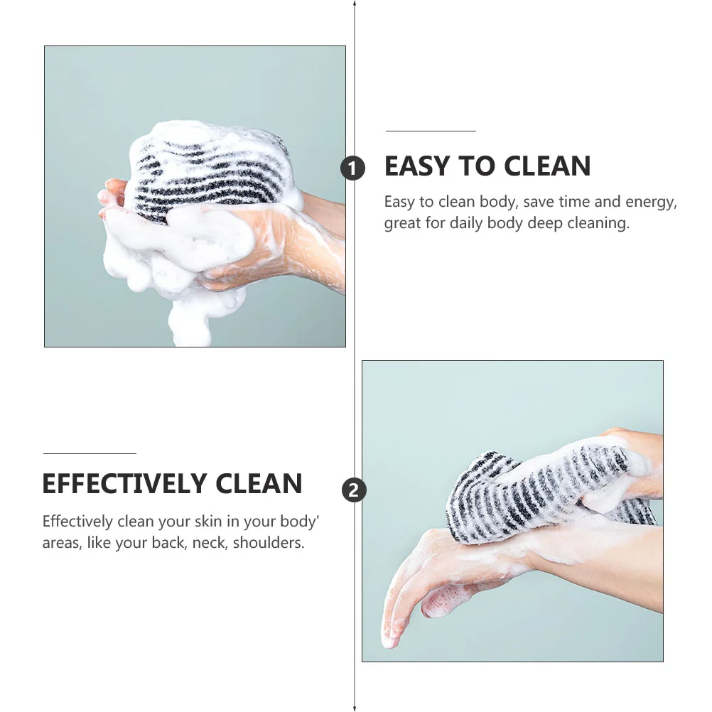 

Exfoliating Bath Cloth Premium Nylon Polyester Back Scrubber Strap Body Brush Comfortable Durable Deep Cleaning Shower