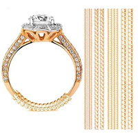 4pcs Invisible Ring Size Adjuster For Loose Rings, Ring Protection Adjuster, Spiral Ring Gasket Jewelry Fastener is Suitable