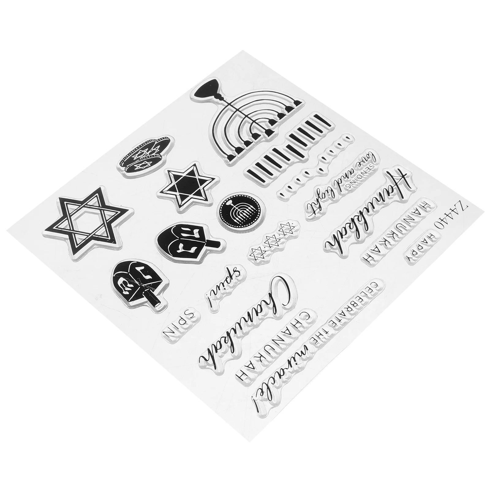 

Hanukkah Die Silicone Stamp Cake Stamps for Crafting Silica Gel Decals Crafts