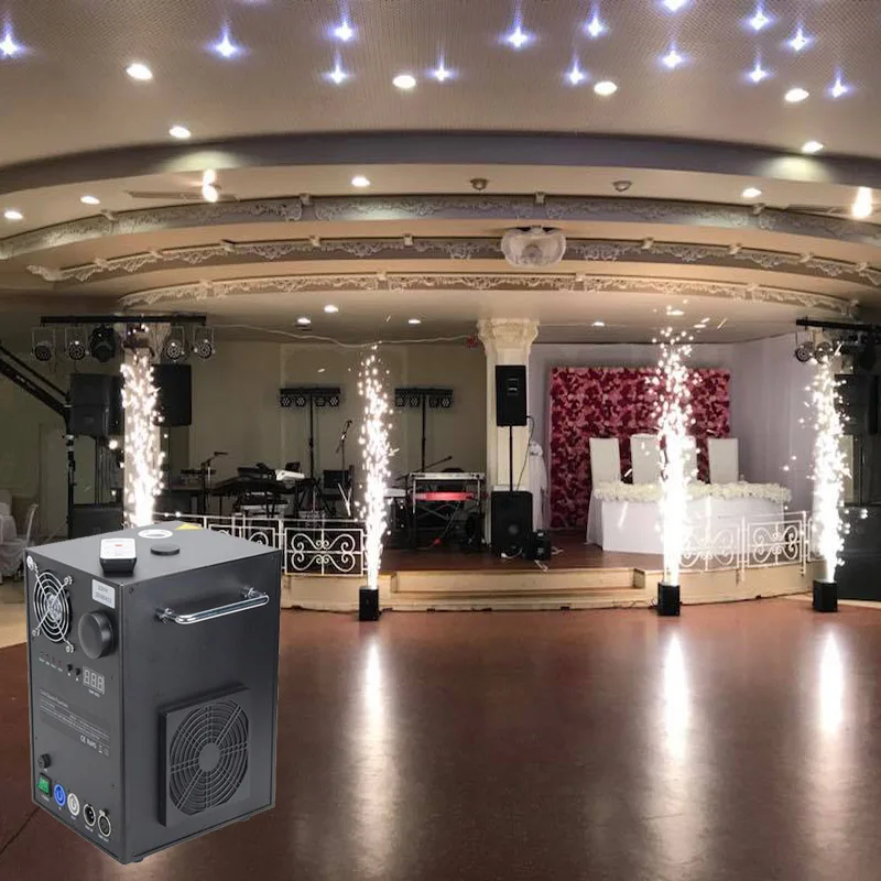 Hot Selling Cold Spark Machine DMX Remote Cold Fireworks Fountain Stage Spark Machine for Party Wedding Decoration Stage