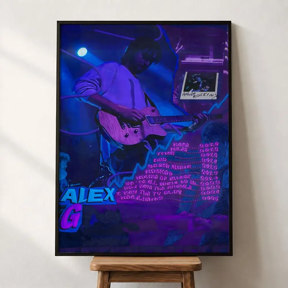 Musik Alex G Indie-Rock Sänger Songwriter Poster PP Wandkunstdruck Abnehmbar Wasserbeständig Heimdekoration Schlafzimmer Apartment Geschenk – Detail 12
