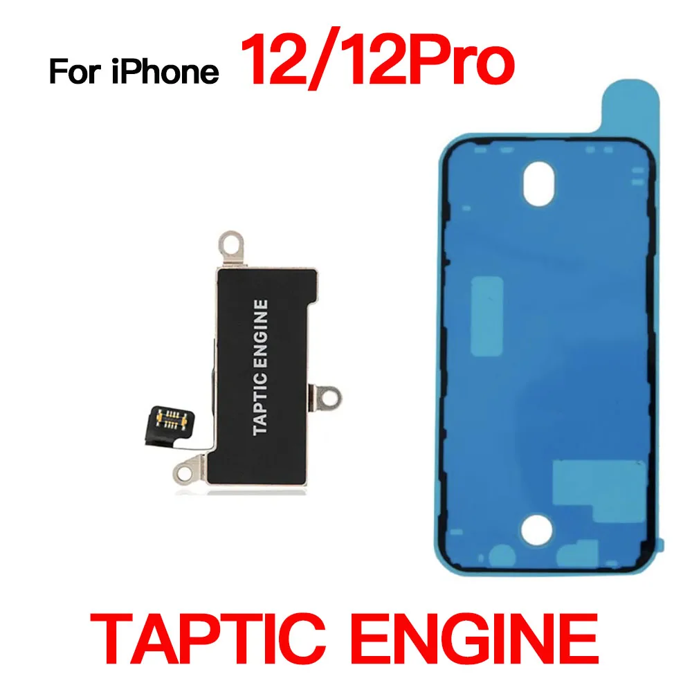 Vibrator Motor Replacement for iPhone 11 12 Mini Pro Max Taptic Engine With Flex Cale And Waterproof Tape