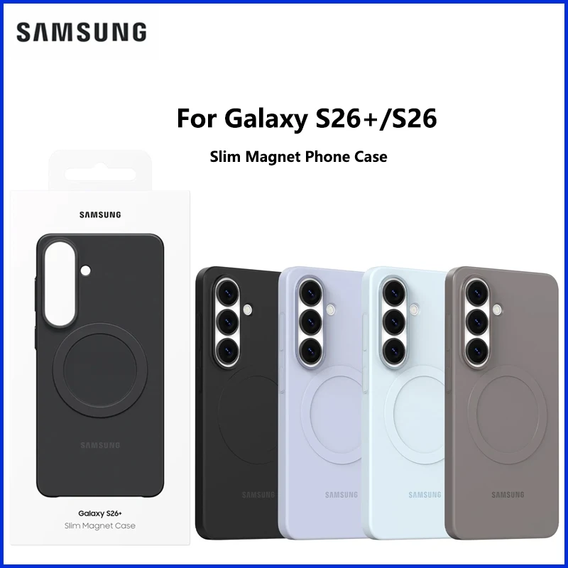 

Original Samsung Galaxy S26+ Plus Slim Magnet Phone Case S26 Super-Slim Lightweight Protection Full Coverage Drop-proof EF-SS946