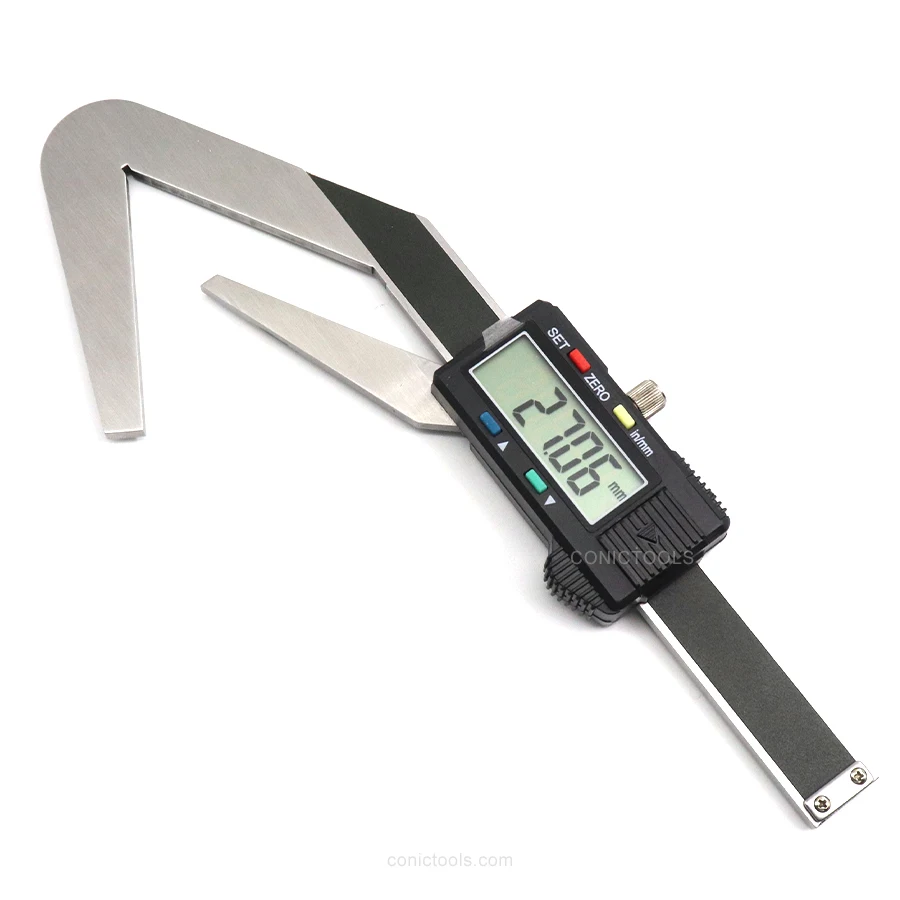 4-40x0.01mm 3-point Electronic Digital Caliper for Router Bit with 3 Cutting Edges