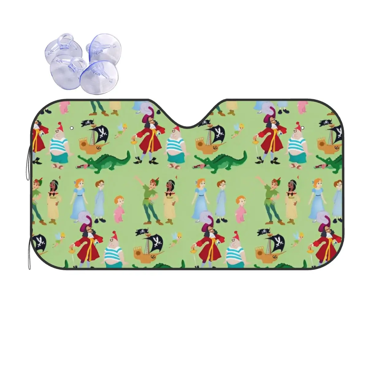 

Peter Pan Windshield Sunshade Personality Car Front Window Visor 76x140cm Sun Visor Sunscreen Curtain
