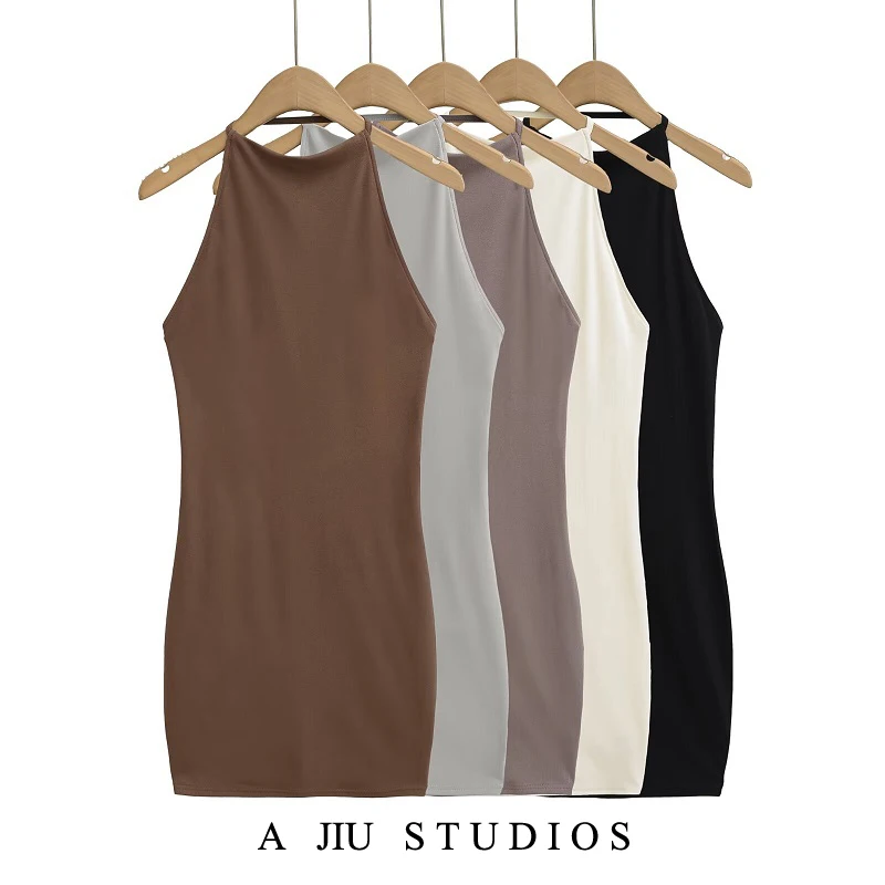 

Sexy Bal Fi Tail Dr Women's Summer Slim Fit Bodycon ort Skirt Ne Hanging Dres Faionable Casual Clothes
