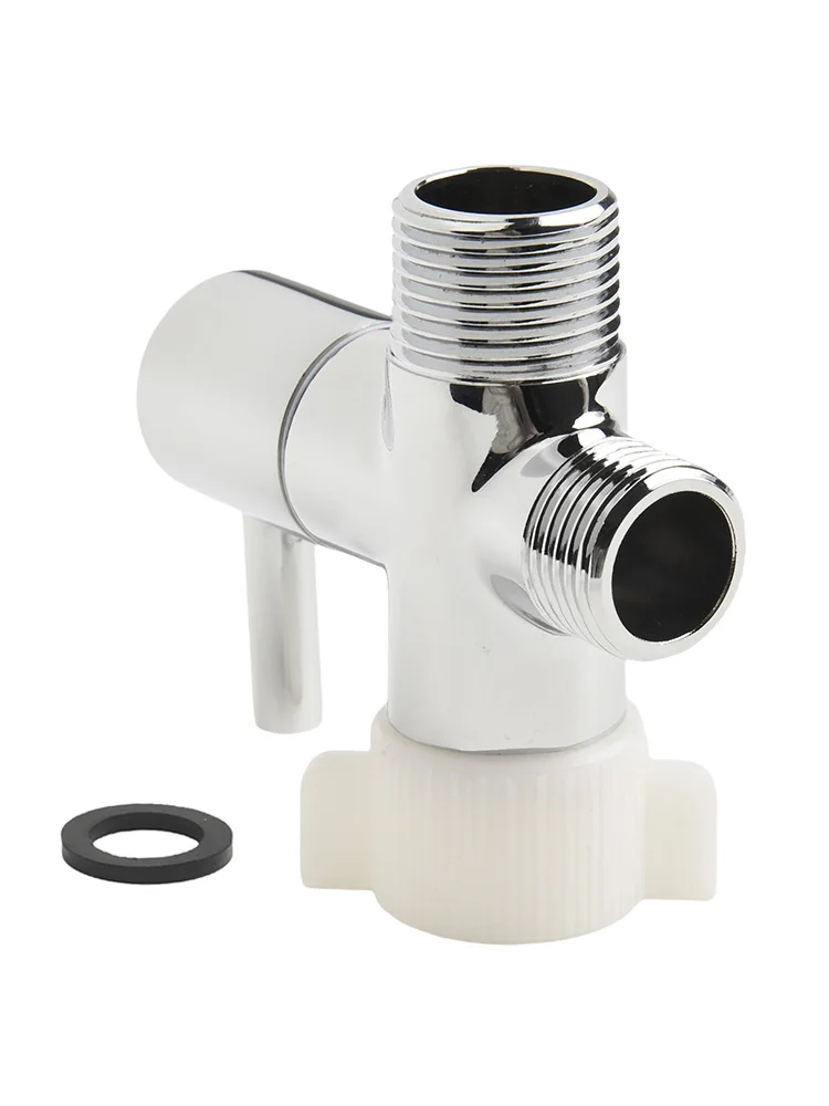 

Toilet Tank Water Flow Bidet T Adapter Metal Tee Connector Convenient Water Flowing Control T Type Valve Adapter