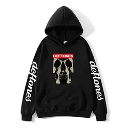 Mens Hoodies Music Rock Deftones Printed Hoodie Men Hip Hop Fleece Long Sleeve Sweatshirts Pullover Long Sleeve Heavy Mental Top