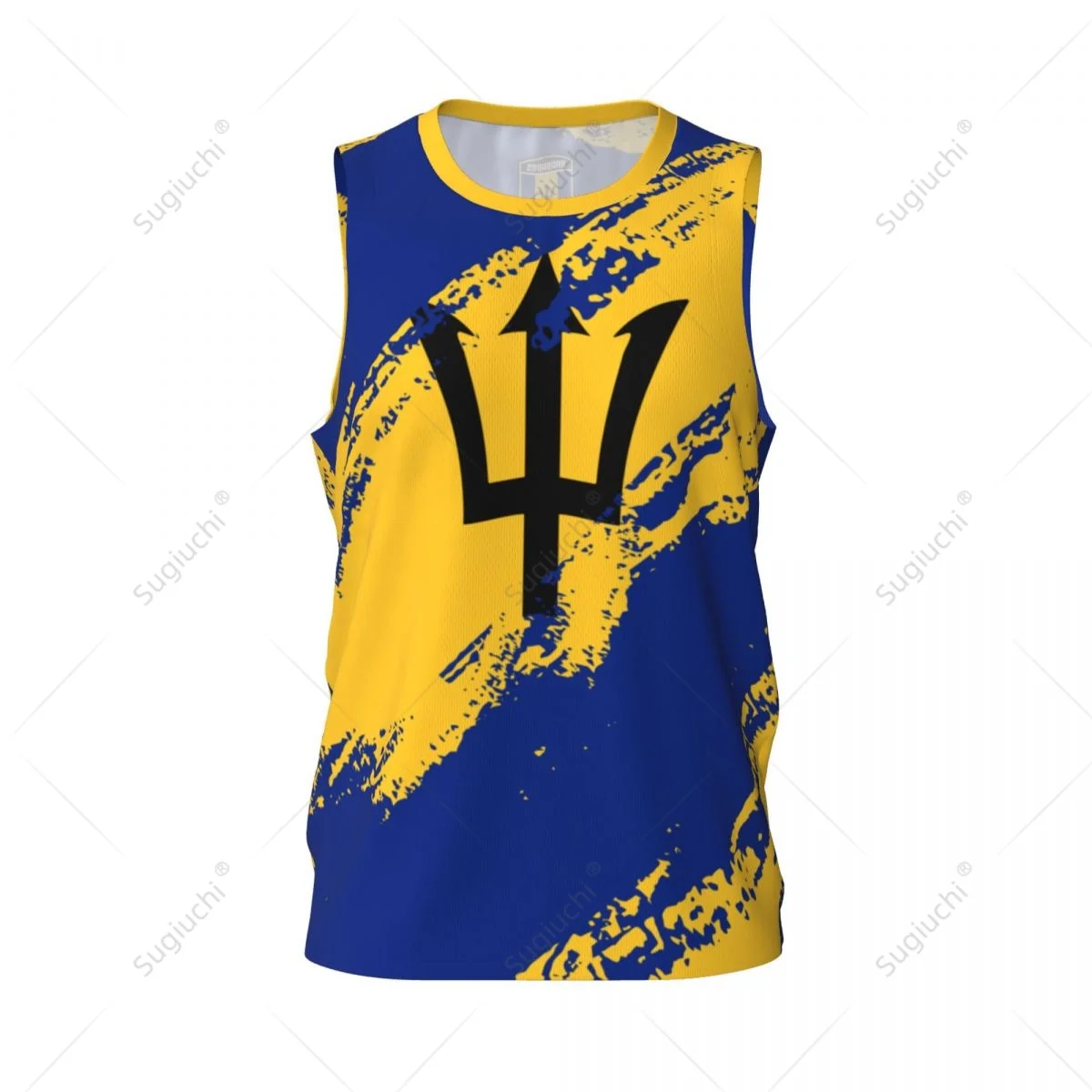 Men Basketball Sports Barbados Flag Running Fitness Multifunction Jersey Sleeveless shirt Custom Name Nunber Exclusive