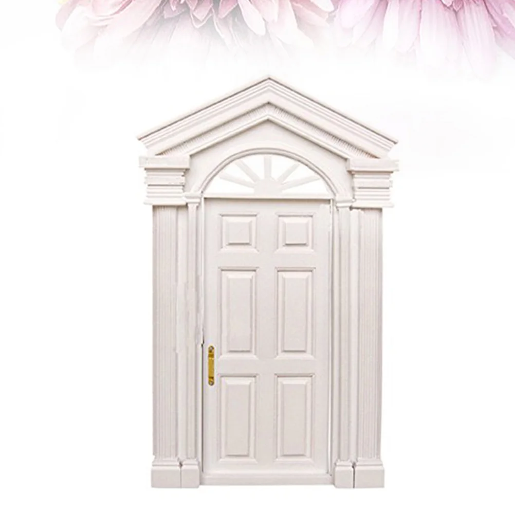 Miniture House Furniture Furnituren Open Door Game White Wooden